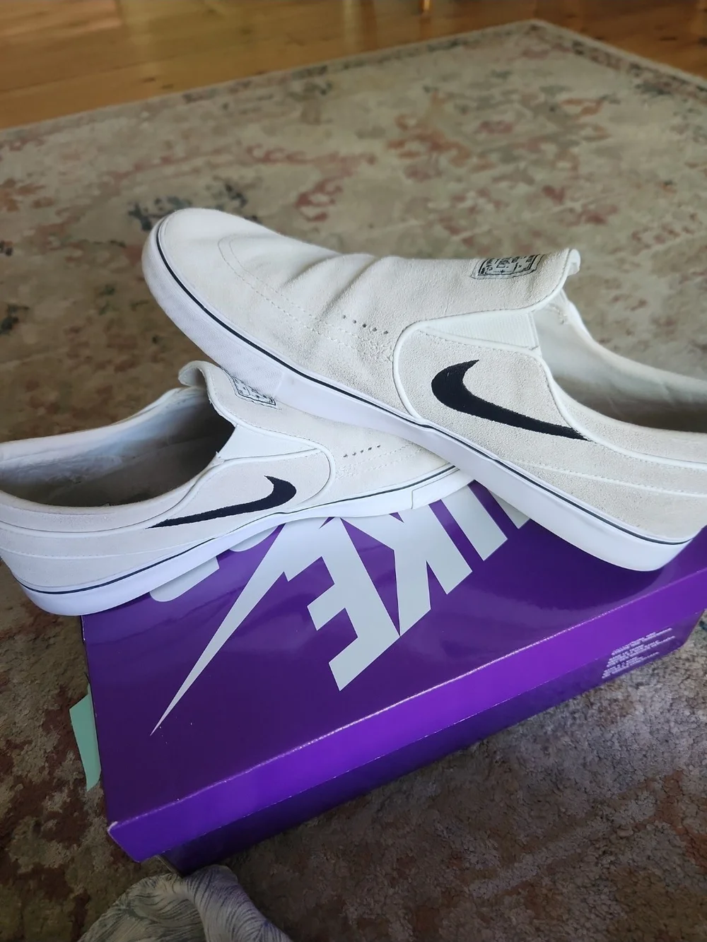 Size 14 - Nike Zoom Stefan Janoski+ Slip SB Summit Ivory & Black With Box